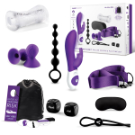 Эротический набор для пар DELUXE HIS & HER BLISS (Цвет: фиолетовый с черным)