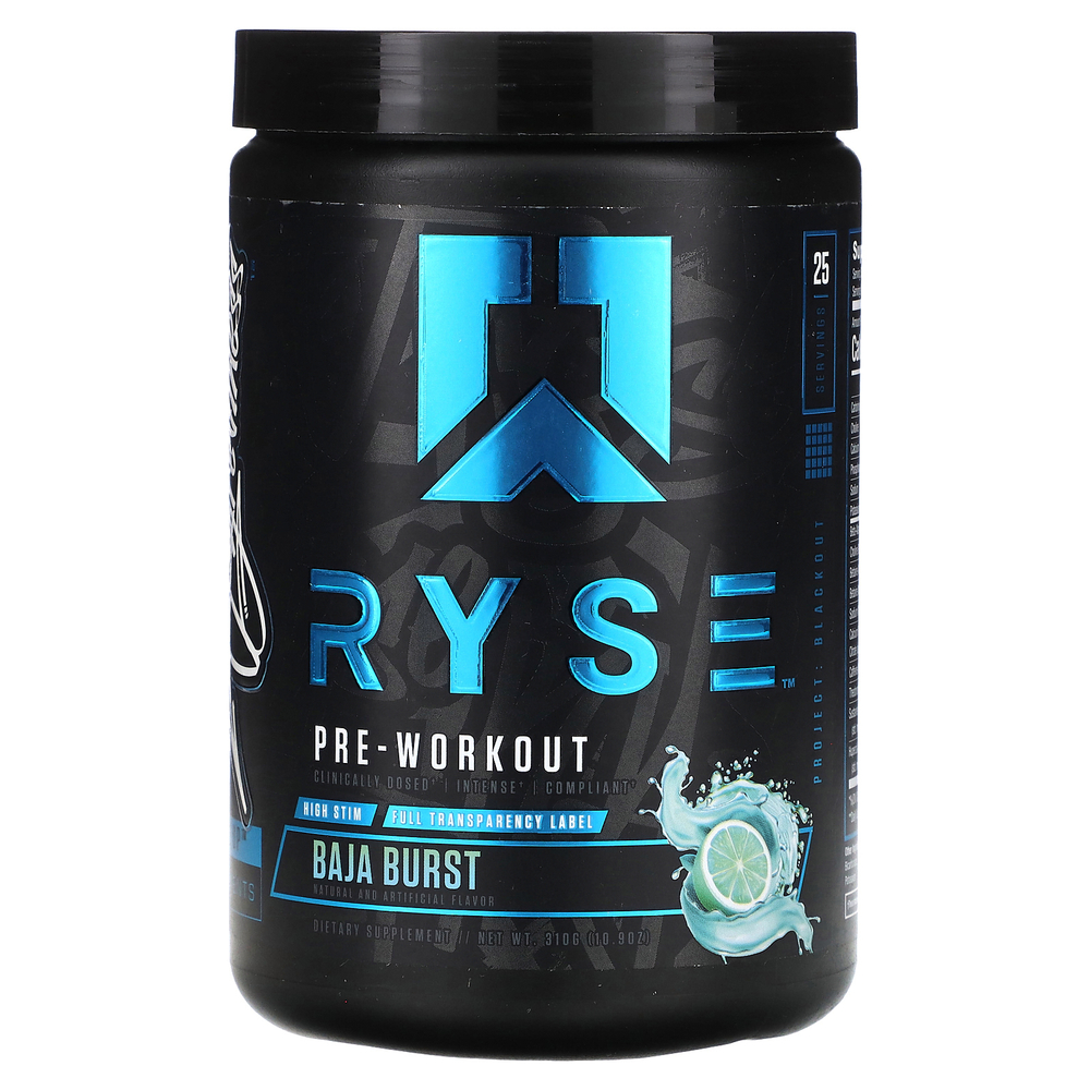 RYSE, Перед тренировкой, Baja Burst, 310 г (10,9 унции)