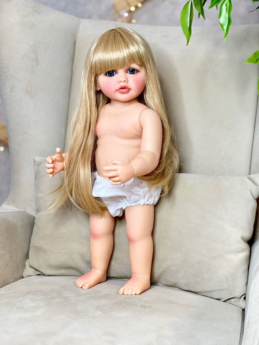 Кукла Реборн виниловая 55см без одежды (FA-542W)