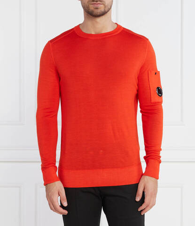 Хлопковый свитер C.P. Company - оранжевый(15CMKN245A003247F)