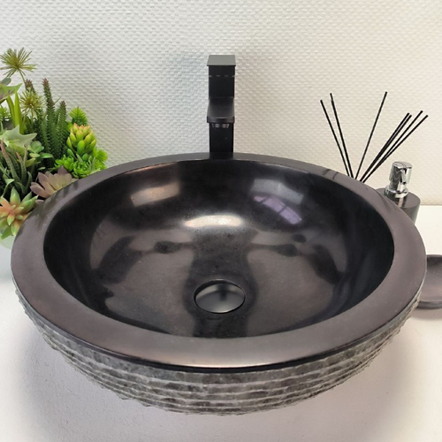 Раковина из андезита Bowl Black Marmo BA-62839 45*45*15 96