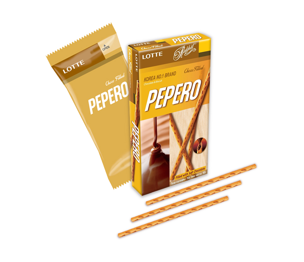 Печенье Pepero Choco Filled х/к 50 гр