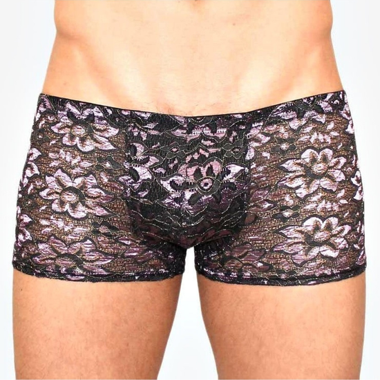 Мужские трусы боксеры темно-серые с узором Romeo Rossi Boxer RR00226