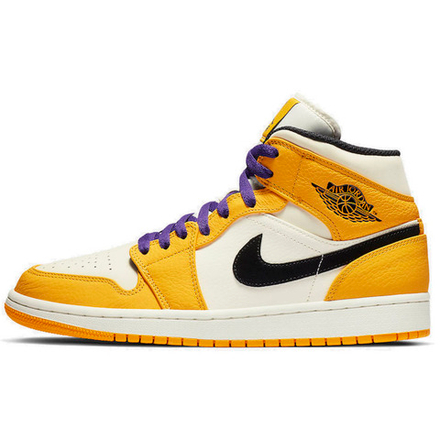 Кроссовки Air Jordan 1 Mid Lakers, 852542-700