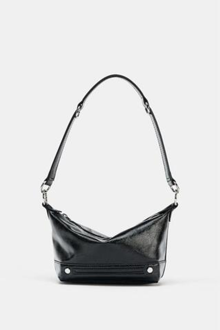 ZARA МНОГОФУНКЦИОНАЛЬНАЯ СУМКА ЧЕРЕЗ ПЛЕЧО, ЧЕРНЫЙ