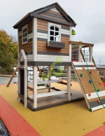 Детская деревянная площадка Домик 2 мод.1