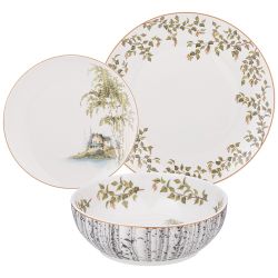 НАБОР ПОСУДЫ ОБЕДЕННЫЙ LEFARD "БЕРЕЗКИ" НА 4 ПЕР. 12 ПР. (КОР=2НАБ.)