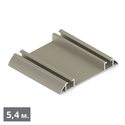 Направляющая нижняя двухполозная (1800мм) шампань матовая