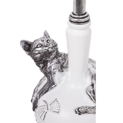 Столик декоративный Кошка Агнесса Античное серебро