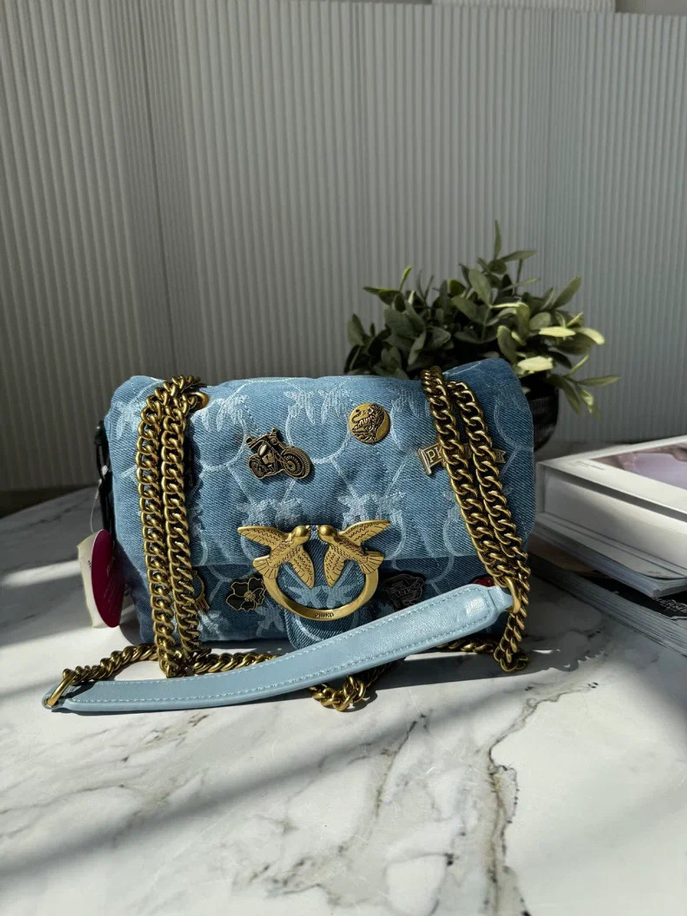 Сумка Pinko джинсовая