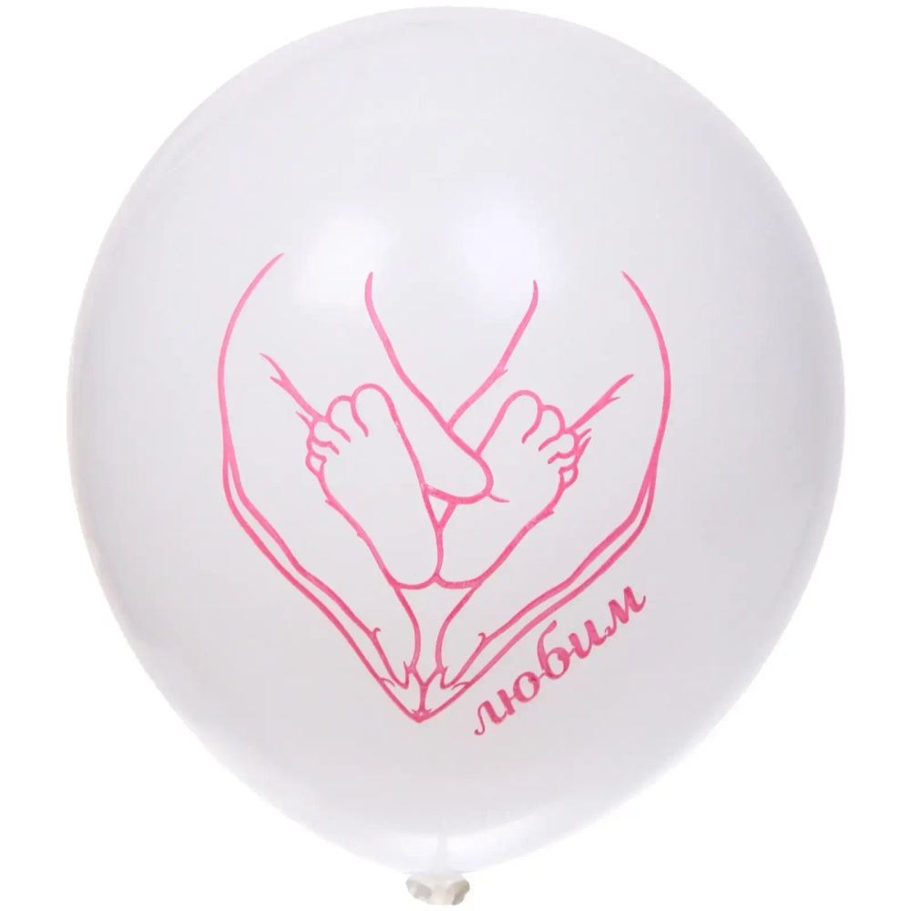 Воздушные шары 25 шт, 10»/25см Наша доченька (розовый/белый)