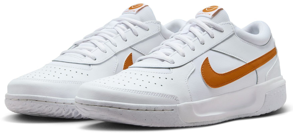 Мужские кроссовки теннисные Nike Zoom Court Lite 3 - white/monarch/pale ivory