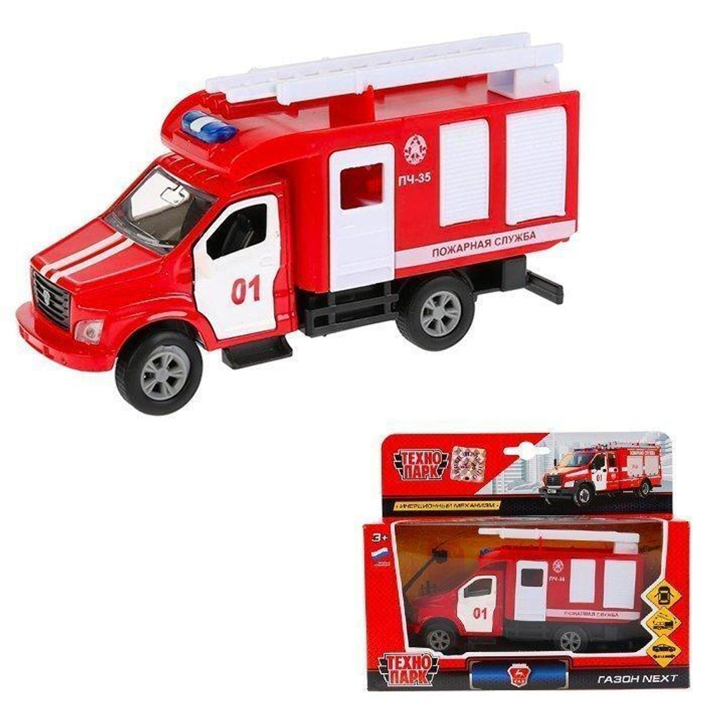 Модель ин. мет. "Газон Next Аварийная служба" 14,5см, дв.подв.дет, коробка SB-18-29-F-1-WB (Технопарк)