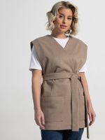 Жилет Заверши образ (бежево-серый) Б15177-16М LT Collection