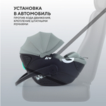 Детская коляска Rant Teo Soft 3 в 1 с автокреслом Aster Zero Olive Cloud