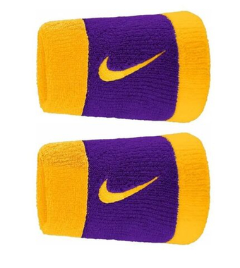 Напульсник теннисный Nike Swoosh Double-Wide 2P - разноцветный
