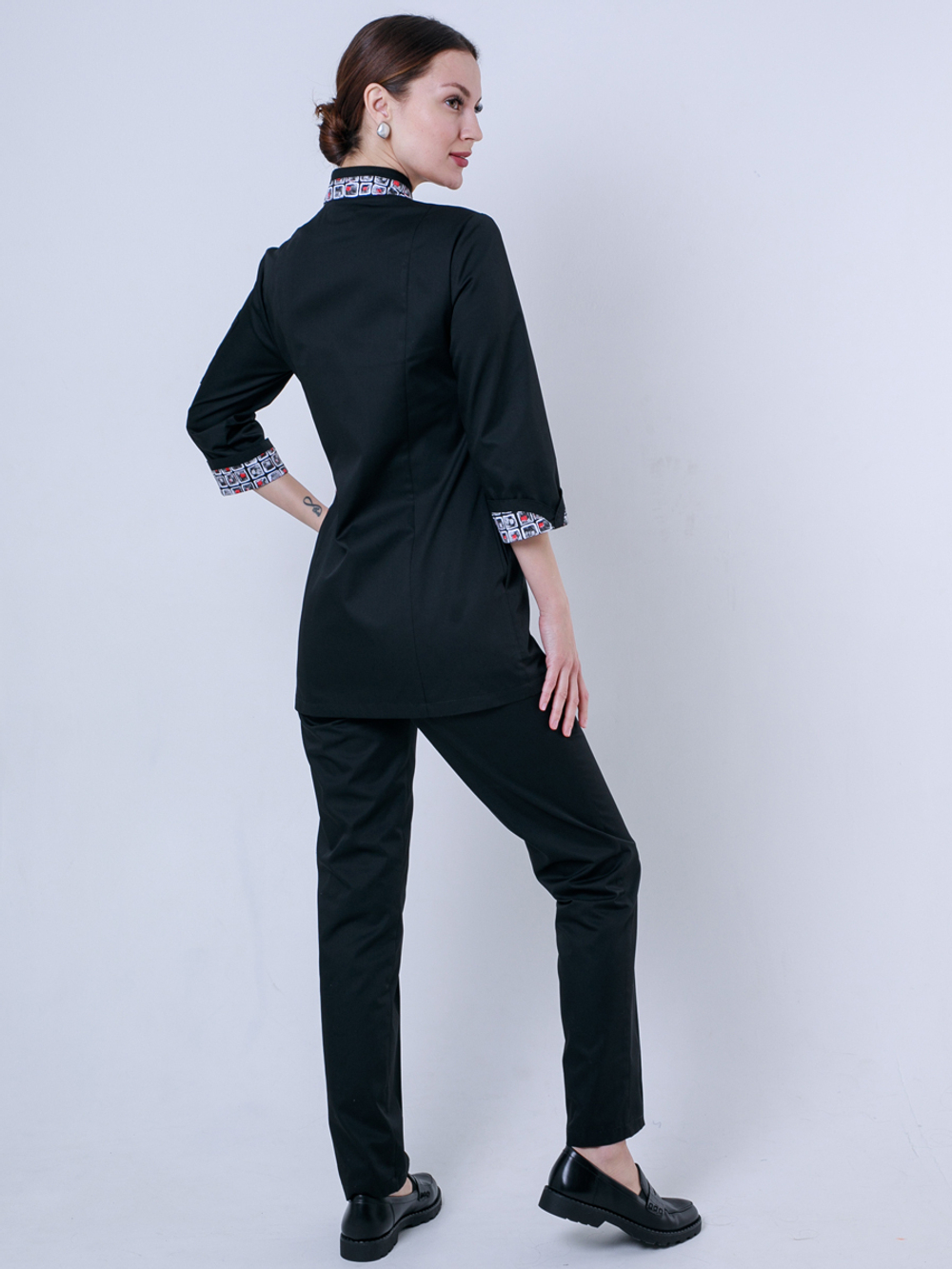 Женский поварской китель от производителя со спины