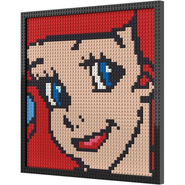 Набор для творчества Wanju pixel ART картина мозаика пиксель арт - Русалочка Ариэль Ariel 2327 детали квадратные NO. 0051