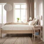 Матрас для двуспальной кровати - ÅNNELAND IKEA/ АННЕЛАНД ИКЕА, 140х200 см, белый