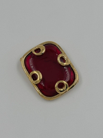 Брошь с красной вставкой Givenchy