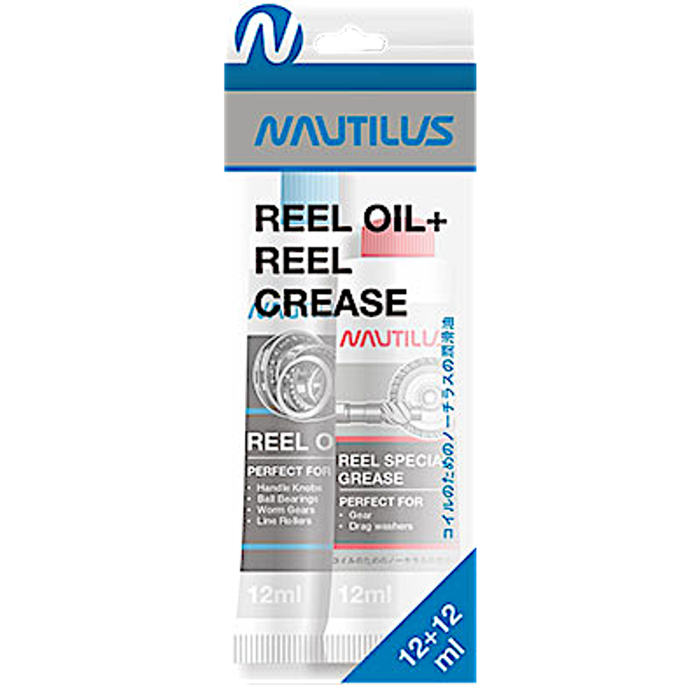 Смазка д/катушек Nautilus Reel oil 12ml + Reel grease 12 ml