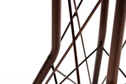 "Конте" интерьерный стол из HPL круглый Ø70см, цвет "дуб"