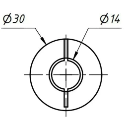 Разрезная муфта LTC-30-35-12-14