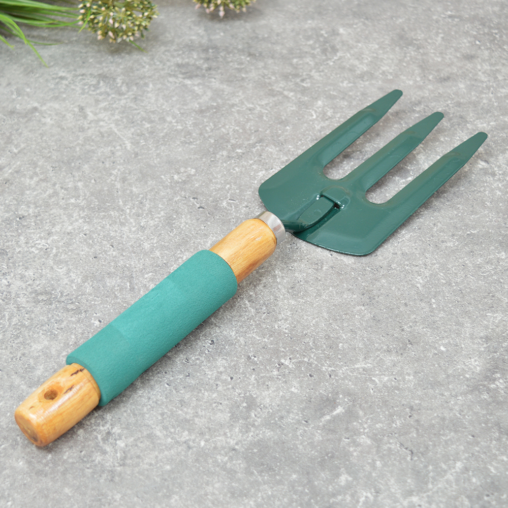 Вилка посадочная с деревянной ручкой, 35см