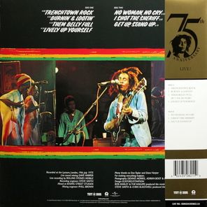 Bob Marley And The Wailers / Live! (LP)