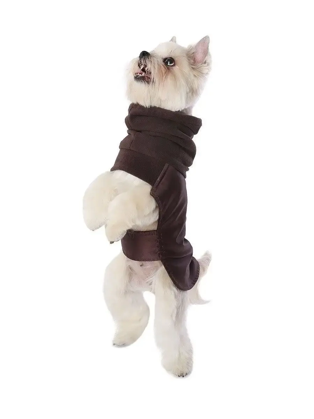 Утепленная попона для собак средних и малых пород на флисе