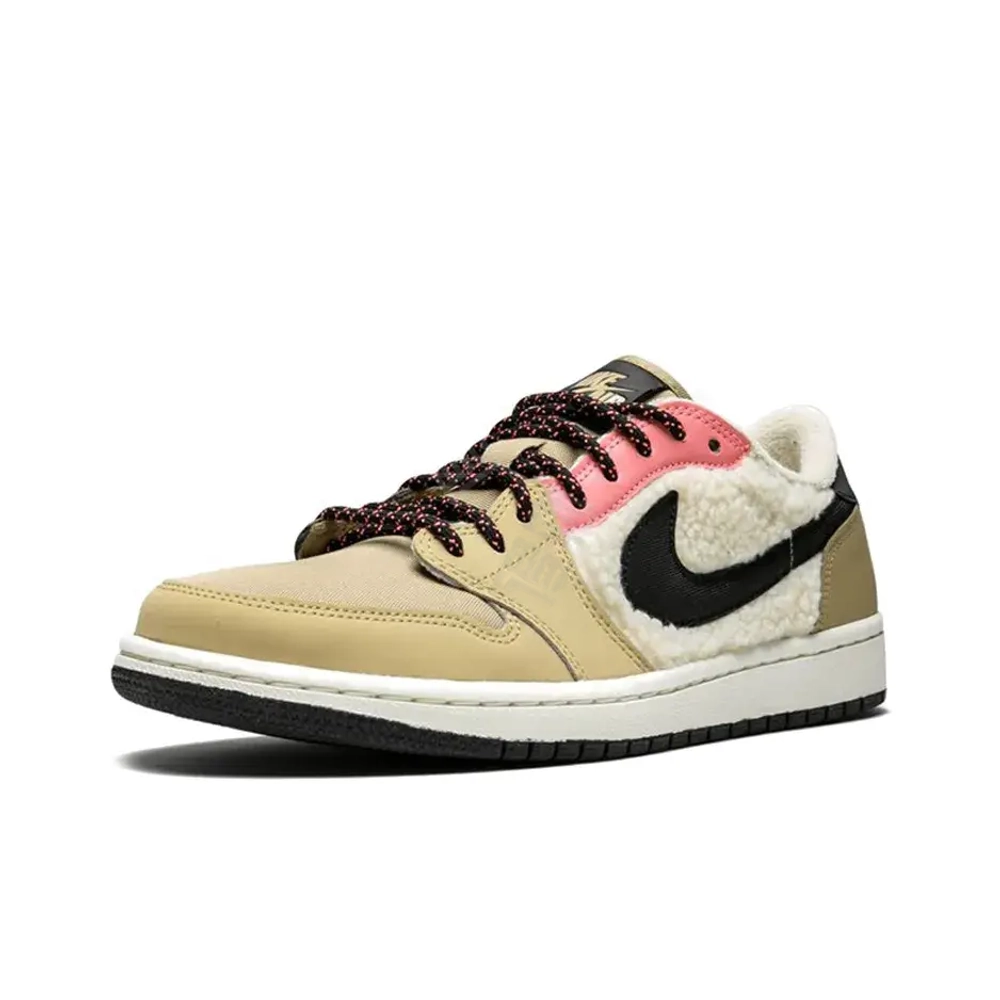 Женские кроссовки Air Jordan 1 Retro Low Fleece 'Parachute Beige' AQ0828-200