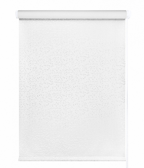 Рулонные шторы Кристалл блэкаут Белый