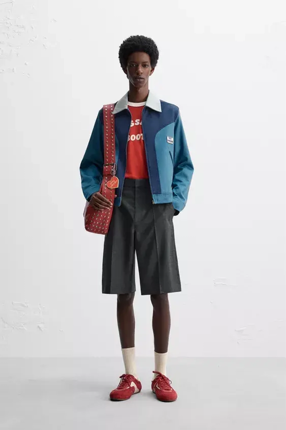 ZARA X HARRY LAMBERT ШОРТЫ -БЕРМУДЫ, СЕРЫЙ