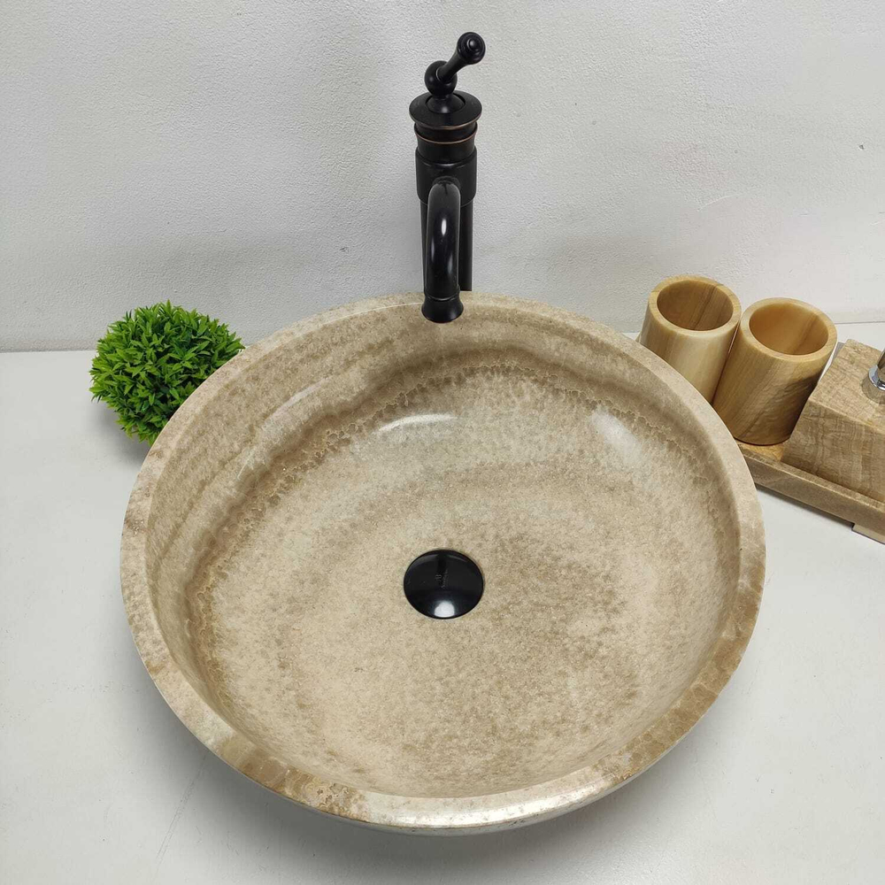Раковина из оникса Bowl Sunset TinLip BO-61019 45*45*15