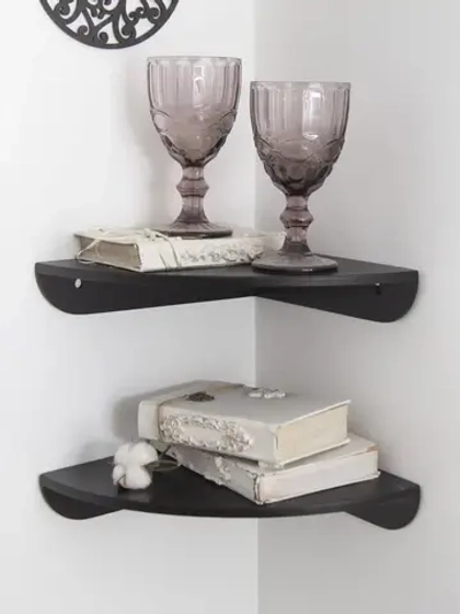 Комплект угловых полок. 2 штуки 25*25 см