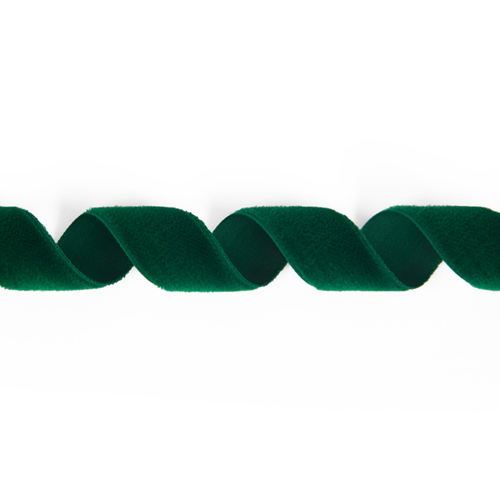 "BLITZ" бархатная лента ,С3513Г17 ,19 - 21 мм, тем-зел