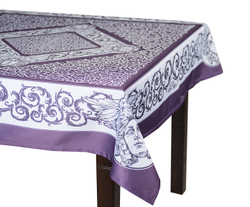Скатерть 140x140 Blonder Home Chronos фиолетовая