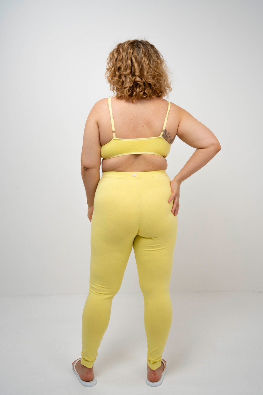 Базовые леггинсы из хлопкового трикотажа | Последние размеры