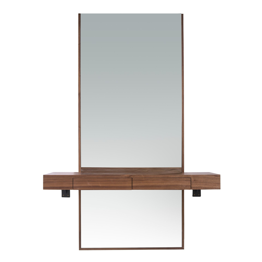 Консоль с зеркалом 3235/ MR2202 из орехового дерева