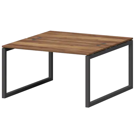 Бенч двойной на металлокаркасе СМС2-О-12К.149.Пр50  1200x1496x750 Смарт