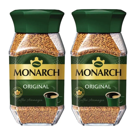 кофе растворимый Monarch Original, 190 г стеклянная банка (Монарх) х 2 шт