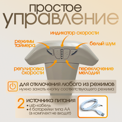 Детские электрокачели BubaGO Mastela