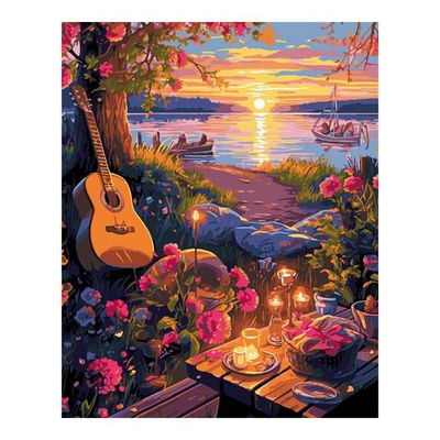 Картина по номерам на картоне 40*50см "В походе" (Lori)