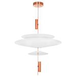 814532  2КОР! Люстра VIOLA LED 3x6W 560LM РОЗОВОЕ ЗОЛОТО/БЕЛЫЙ 3000K