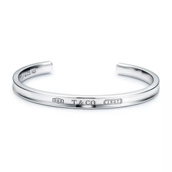 Браслет-кафф из серебра 925 Tiffany,💗 Тиффани. Узкий. 💠
