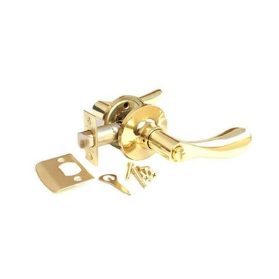 Защелка Apecs, 0891-03-G, с  фиксатором, золото, ЦАМ