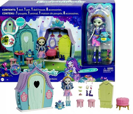 Игровой набор Mattel Enchantimals - Домик Пэттер Павлины с куклой и аксессуарами - Энчантималс GYN61