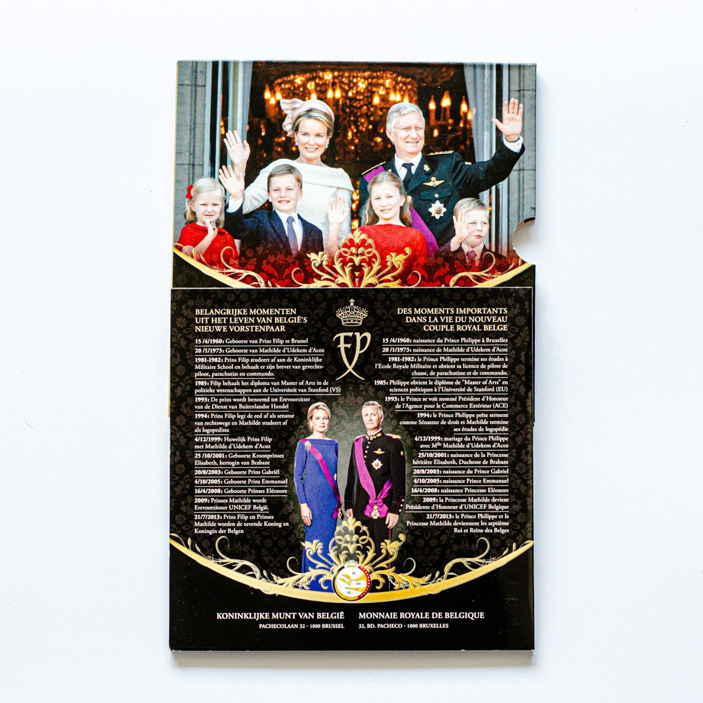 Belgium 2014 Year Set – "Filip Koning der Belgen" (Philippe, King of the Belgians)