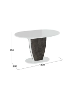 Стол кухонный обеденный раздвижной 130х80х75 см