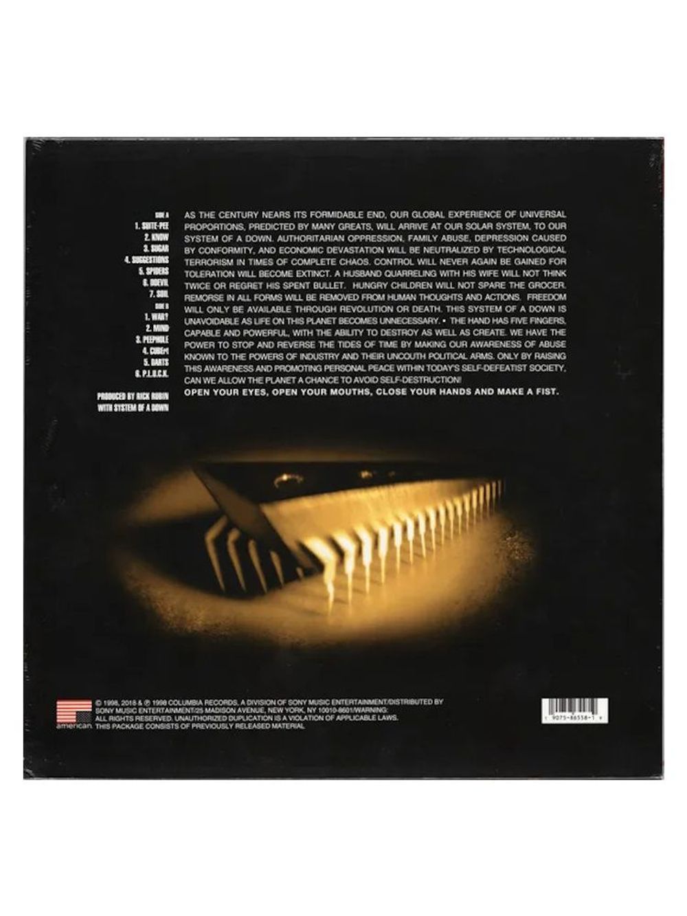 System Of A Down. System Of A Down (LP) Новая запечатанная виниловая пластинка